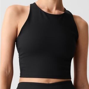 High neck cropped brami